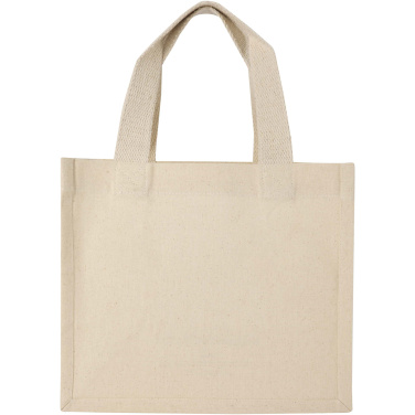 Logotrade promotional item image of: Odessa 220 g/m² GRS recycled cotton mini gusset tote bag 9L